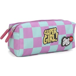 Κασετίνα Βαρελάκι Lycsac Super Girl Διπλή