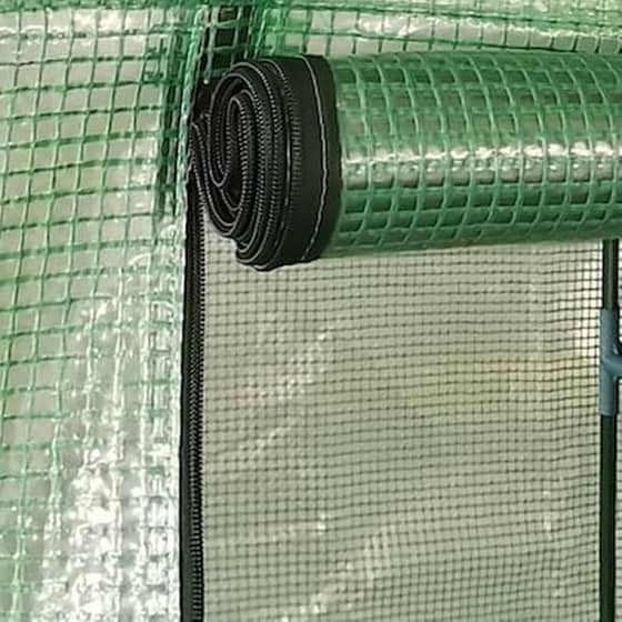 Vidaxl Θερμοκήπιο 0,5 Μ²/1x0,5x1,9 Μ. Με Ατσάλινο Πλαίσιο image 3