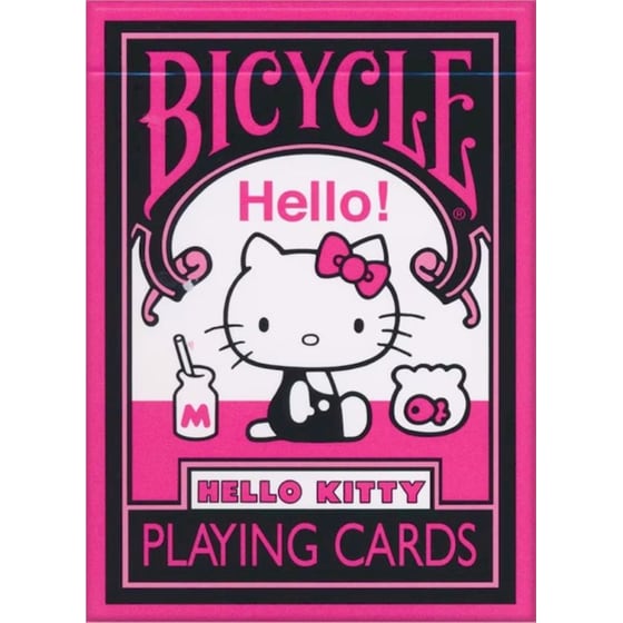 Τράπουλα Bicycle - Hello Kitty Black & Pink image 0