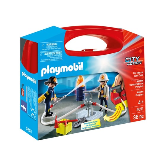 PLAYMOBIL® City Action Βαλιτσάκι Πυροσβέστες με αντλία νερού (5651) image 1