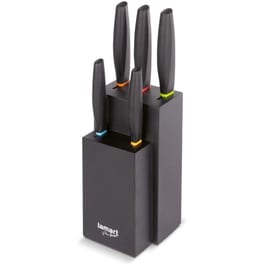 LAMART LT2150 Σετ Μαχαίρια με Βάση Μαύρο