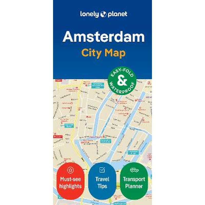 Lonely Planet Amsterdam City Map
