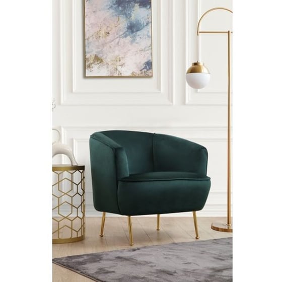 Πολυθρόνα 24mall Piccolino από Ύφασμα/Ξύλο 79x81x78 cm - Πράσινο image 2