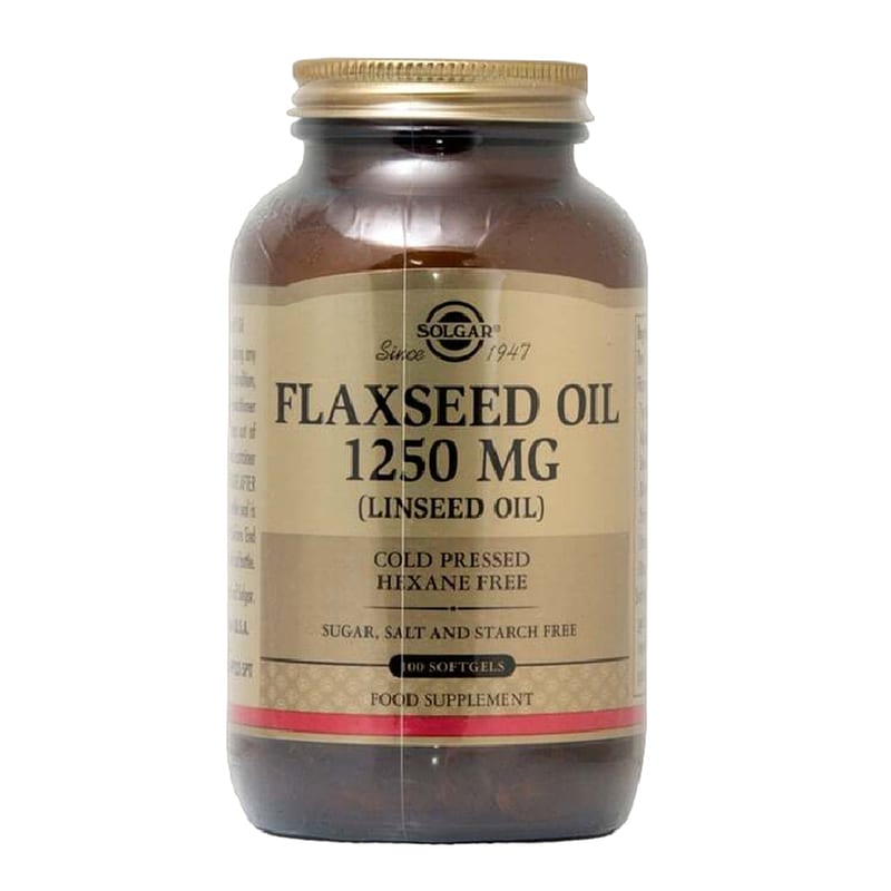 Λιπαρά Οξέα Solgar Flaxseed Oil 1250mg - 100 κάψουλες φωτογραφία