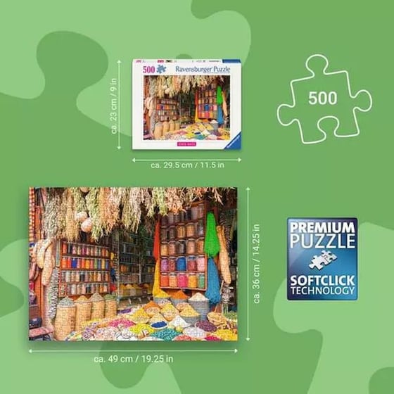 Παζλ Ravensburger Αγορά Μαρόκο (500 Κομμάτια) image 1