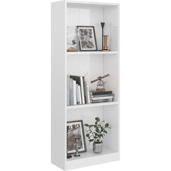 Βιβλιοθήκη VidaXL από Μοριοσανίδα 40x24x108cm - Λευκό image 4