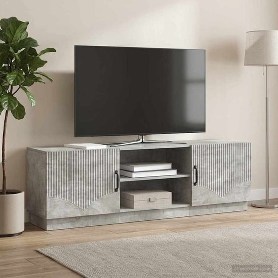 Έπιπλο Τηλεόρασης VidaXL 150x31x47 cm - Γκρι Σκυροδέματος image 1