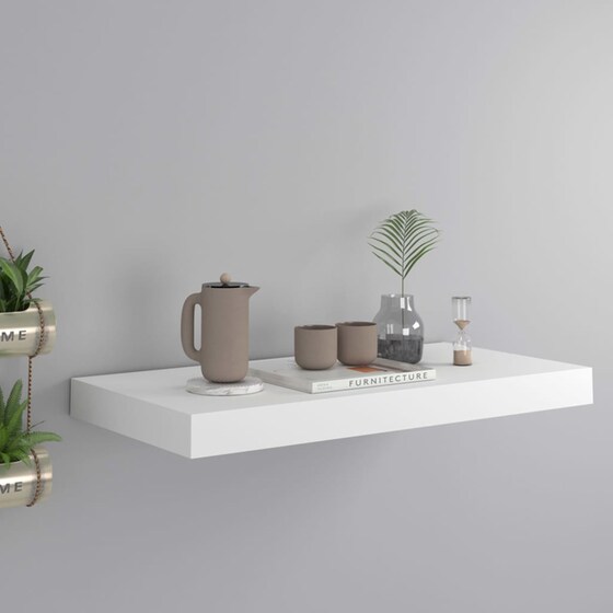Ράφια Τοίχου VidaXL από MDF 50x23x3.8 cm 2 Τμχ - Λευκό image 1