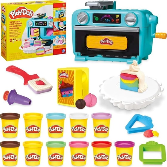 Hasbro Play-Doh Super Slice Cake Playet (G0497) image 1