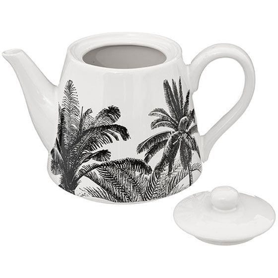 Τσαγιέρα Spitishop Κεραμική 800ml - Λευκό/Μαύρο image 1