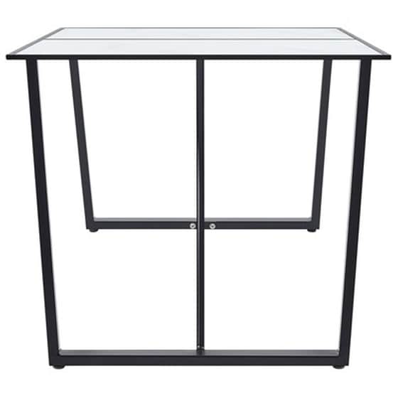 Τραπεζαρία Vidaxl από Ψημένο Γυαλί 160x80x75 cm - Λευκή image 3