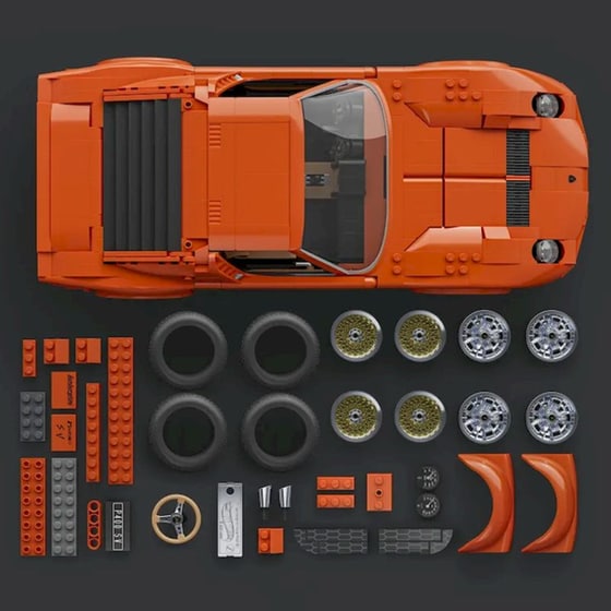 Αυτοκίνητο Mattel Hot Wheels Brick Shop: Elite Series - Lamborghini '71 Miura P400 SV image 3
