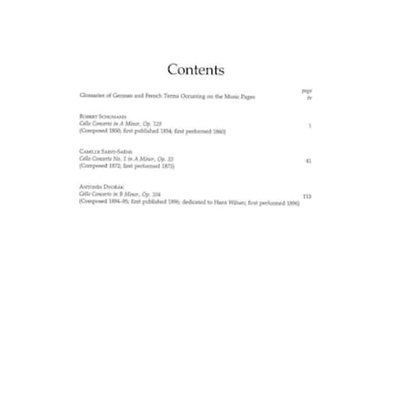 Βιβλίο Για Σύνολα Dover Publications Great Romantic Cello Concertos [full Score] image 2