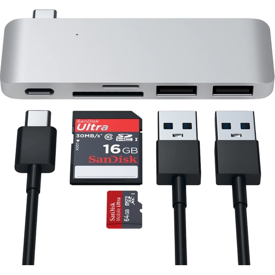 Satechi ST-TCUPS USB Hub 5-Port USB 3.0 συμβατό με USB-C image 2