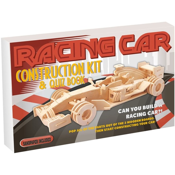 Σετ Racing Car Ξύλινη Κατασκευή και Quiz Book image 0