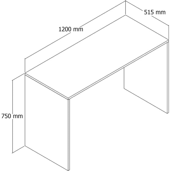 Γραφείο Μελέτης 24Mall Vorrei από Μοριοσανίδα 120x51.5x75 cm - Μπεζ image 3