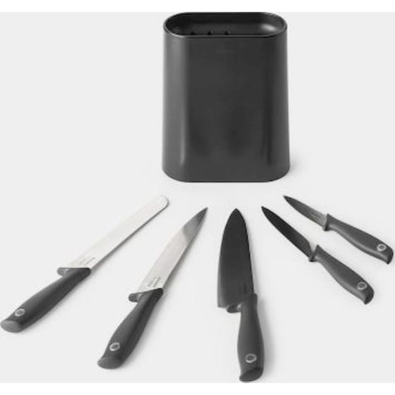 Σετ Μαχαίρια Brabantia Tasty+ 123061 με Βάση 6 Τεμάχια image 1