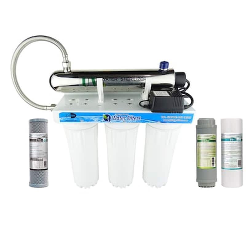 QWATERFILTERS Φίλτρο Κάτω Πάγκου 4-σταδίων Uv Απολύμανση Quc3-uv 16w