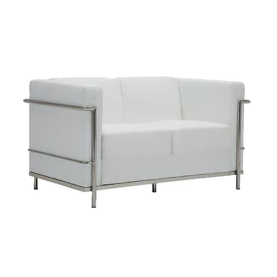 Διθέσιος Καναπές Woodwell Genova Ε947.21 130x73cm - Λευκό image 0