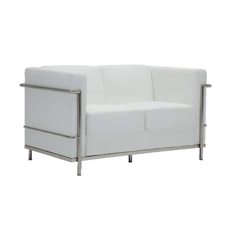 WOODWELL Διθέσιος Καναπές Woodwell Genova Ε947.21 130x73cm - Λευκό