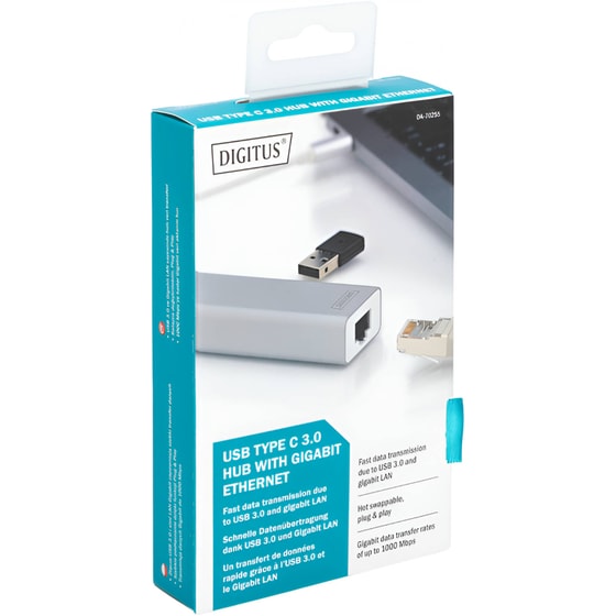 Digitus DA-70255 USB Hub 4-Port USB 3.0 συμβατό με USB-C image 6