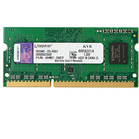 Μνήμη RAM DDR3 4 GB 1600 MHz Kingston (KVR16LS11/4) image 1