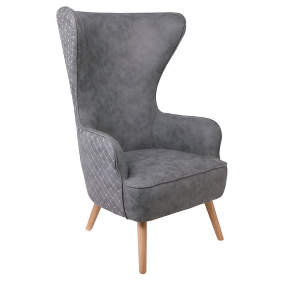 Πολυθρόνα Woodwell Dovela C59050 από Ύφασμα - Γκρι image 0