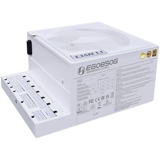 Τροφοδοτικό Υπολογιστή Lian Li Edge Gold 850W Full Modular 80+ Gold - Λευκό image 2
