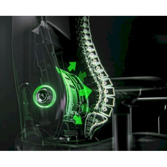 Gaming Καρέκλα Razer Iskur V2 από Τεχνητό Δέρμα - Πράσινο/ Μαύρο image 3