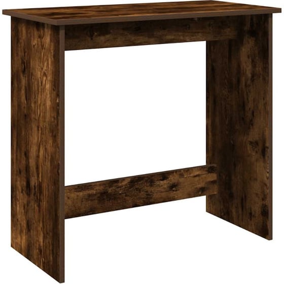 Γραφείο VidaXL από Επεξεργασμένο Ξύλο 80x40x75 cm - Καπνιστή Δρυς image 0