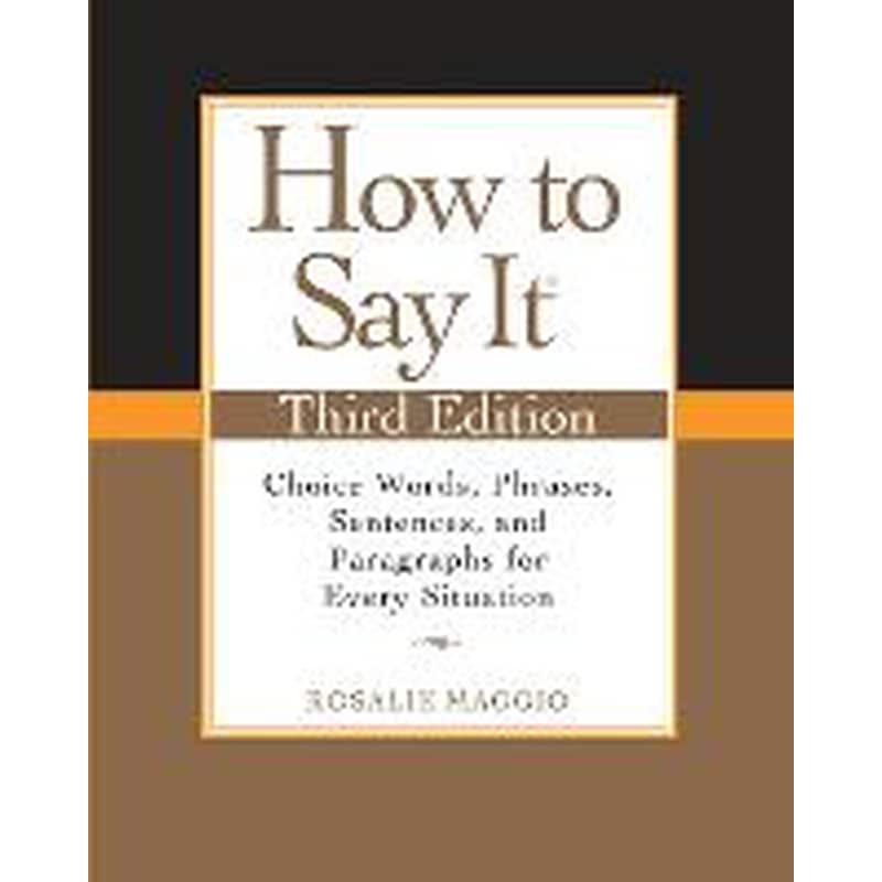 How to Say It, Third Edition