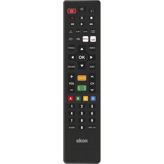 Τηλεχειριστήριο Ekon για Samsung, LG, Sony, Philips, Panasonic 5 in 1 - Μαύρο image 0