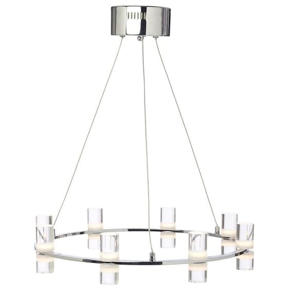 Φωτιστικό Οροφής Πολύφωτο Aca Decor Led Ionian Αλουμίνιο - Ασημί image 0