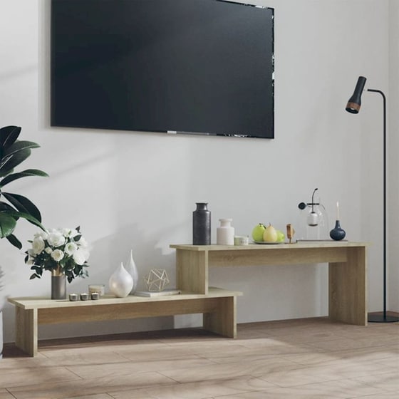 Έπιπλο Τηλεόρασης VidaXL από Μοριοσανίδα 180x30x43cm - Καφέ image 2