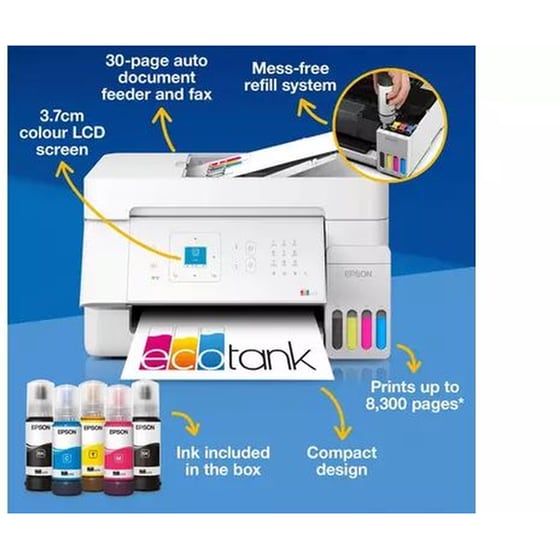 Epson EcoTank L5396 Έγχρωμο Πολυμηχάνημα Inkjet A4 με WiFi (C11CL59404) image 2