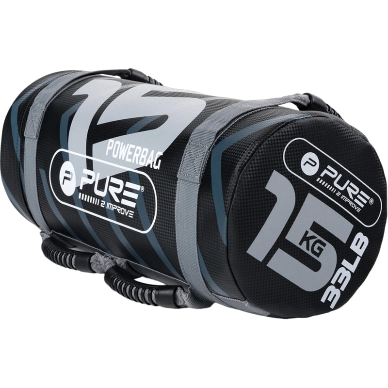 PURE2IMPROVE Power Bag 15kg Pure 2improve Heavy από PVC και PE - Μαύρο/Γκρι