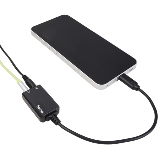 Αντάπτορας Hama USB-C Male σε 2x 3.5mm Jack Male - Μαύρο image 3