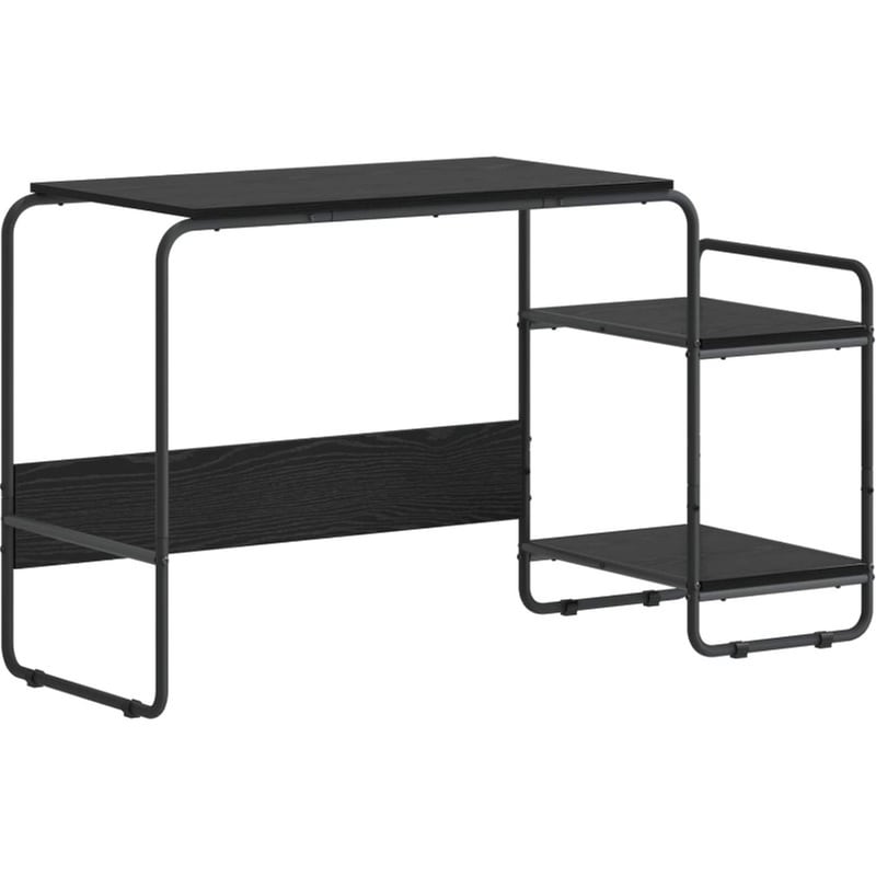 Γραφείο VidaXL με Αποθηκευτικό Χώρο 131,5x50x75,5 cm - Μαύρη Δρυς