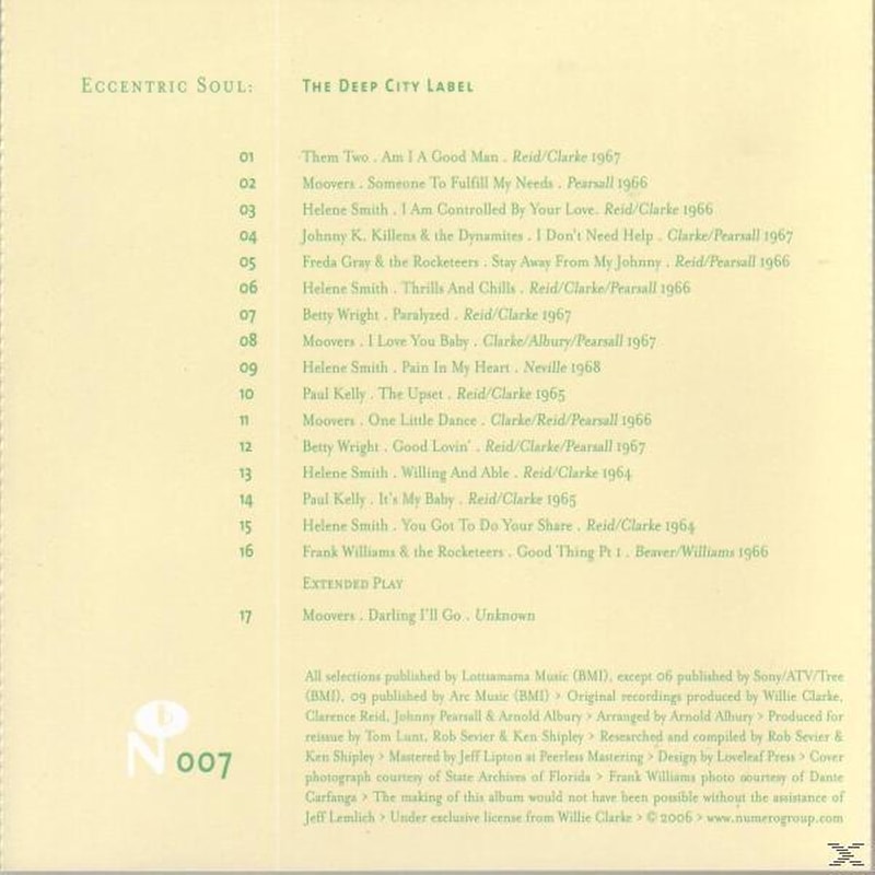 Eccentric Soul: The Deep City Label