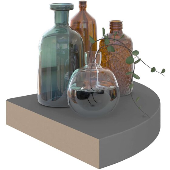 Ράφι Τοίχου VidaXL από MDF 25x25x3,8 cm - Γκρι image 5