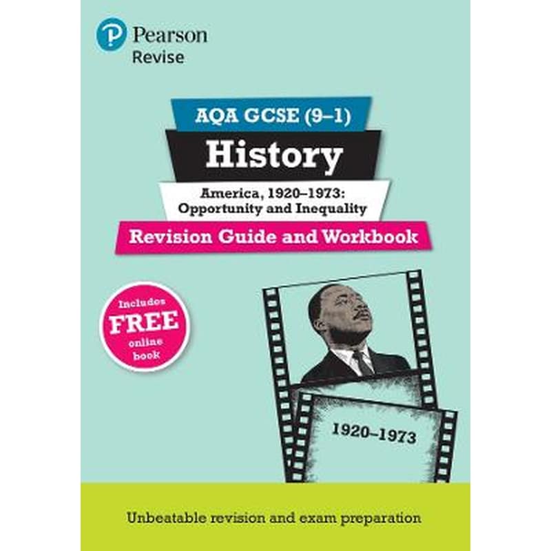 Pearson REVISE AQA GCSE History America, 1920-1973: Opportunity and inequality Revision Guide and Workbook inc online edition - 2023 and 2024 exams