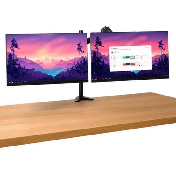 Βάση στήριξης Trust MARA 25337 με βραχίονες για οθόνη έως 32" και laptop έως 17'' - Μαύρο image 1