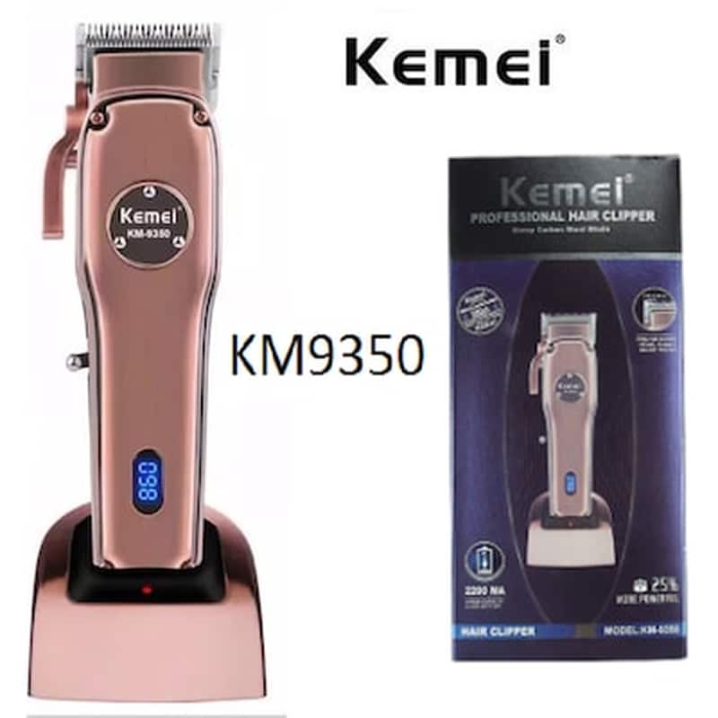 KEMEI Επαναφορτιζόμενη Επαγγελματική Κουρευτική Μηχανή KEMEI KM-9350