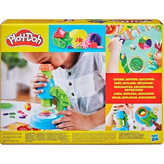 Hasbro Play-Doh Light & Look Microscope Playset (G0494) image 7