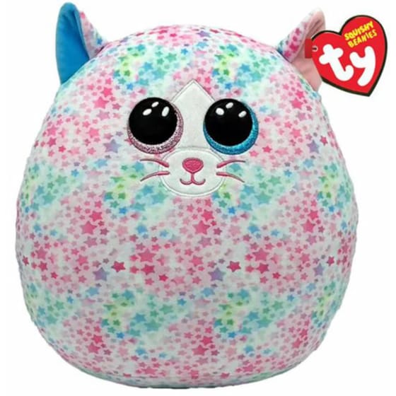 Λούτρινο TY Squishy Beanies Emma Γάτα Πολύχρωμα Αστέρια (25cm) 1607-39264 image 0