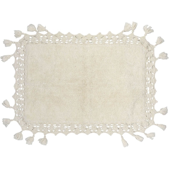 Πατάκι Μπάνιου Das Home Bathmats 0566 Ορθογώνιο Βαμβακερό 50x80 cm - Εκρού image 0