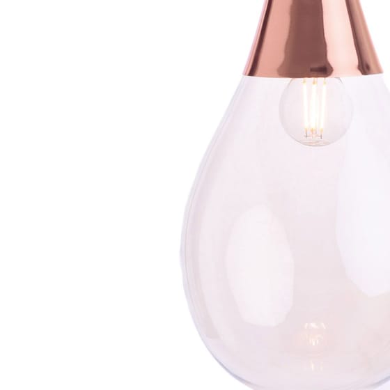 Φωτιστικό Οροφής Τρίφωτο Aca Decor Atena Od53423scp Γυάλινο/Μεταλλικό - Χάλκινο image 1