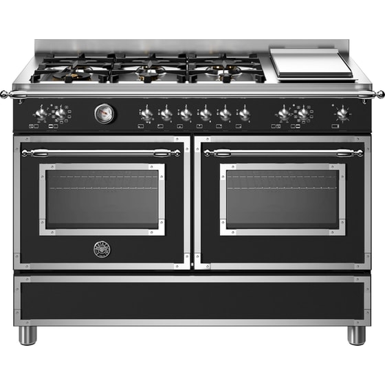 BERTAZZONI HER126G2ENET 58 / 58 Lt Μαύρο Κουζίνα Μεικτή Αερίου image 0