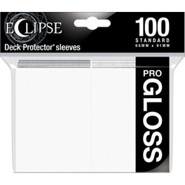 Ultra Pro Standard Sleeves Eclipse Gloss Arctic White 100 Τμχ