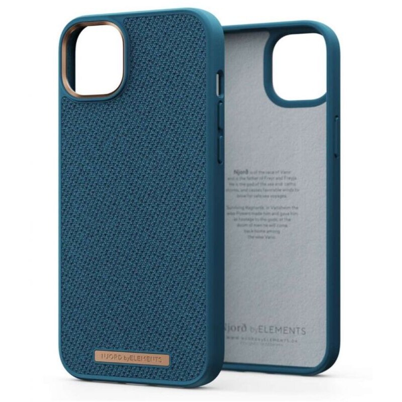 NJORD Θήκη Apple iPhone 14 Plus - Njord Fabric Just - Deep Sea